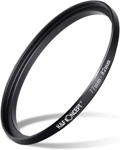 K&F Concept 11pcs Metal Stepping Rings Set, Step Up Ring 26-82MM for Canon Nikon DSLR Cameras Lens