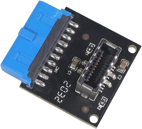 JMT USB 3.1 Front Panel Socket to USB 3.0 20Pin Header Male Extension Cable Adapter for Motherboard Card 20P USB to