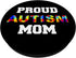 Autism Awareness Proud Autism Mom Women Love Puzzle, PopSockets Swappable PopGrip