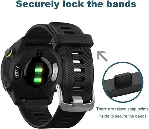 Replacement Smart Watch Band Strap for Garmin Forerunner 220/230/235/620/630/735XT/235Lite, One Size