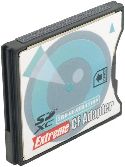 Abuycs SD/SDHC/MMC/Eye-Fi 50D, 5D 5D 7D D200, D300, D900 Extreme Speed Card to Compact Flash CF Type II Adapter