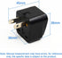 TEWOXIN 5PCS 2 1-15P Outlet,10A 250V UK Australia to USA Travel Adapter Plug,Type A US Power Converter with Prong