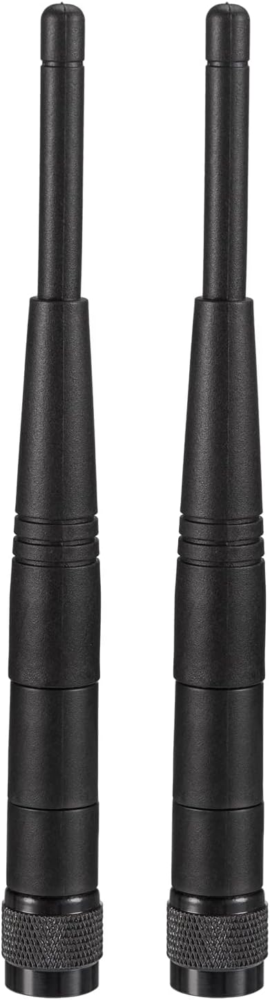 Eightwood 5dBi 2.4GHz WiFi Antenna, RP-TNC Male Antennas (2-Pack) for Trimble Robotic Total Stations, Wireless Router