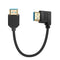 Duttek 8K 90 Degree HDMI Cable 1FT, 48Gbps Left Angle Short HDMI