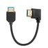 Duttek 8K 90 Degree HDMI Cable 1FT, 48Gbps Left Angle Short HDMI