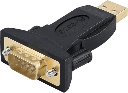 CableCreation USB to RS232 Male Adapter, DB9 Serial Converter with PL2303 Chipset for Windows, Linux, Mac OS, Black