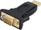 CableCreation USB to RS232 Male Adapter, DB9 Serial Converter with PL2303 Chipset for Windows, Linux, Mac OS, Black