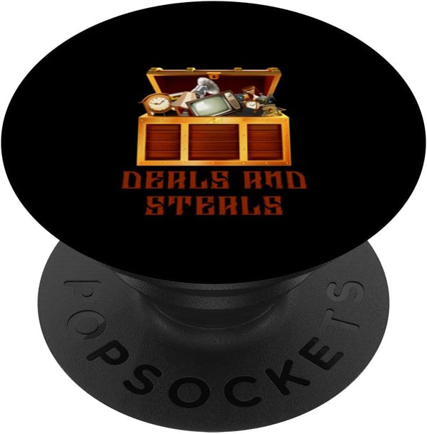 Thrifting Don't Miss Out On Deals Garage Sale Junk Market PopSockets Standard PopGrip