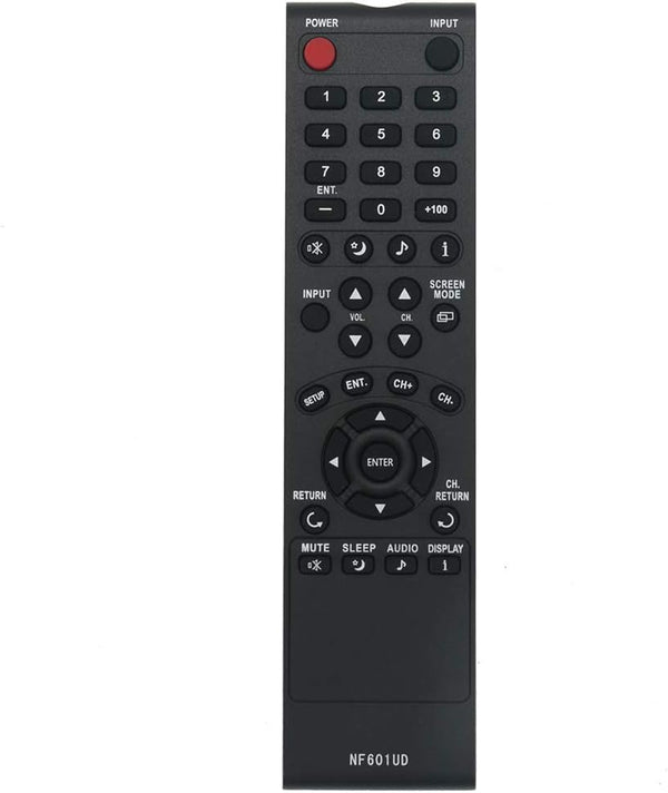 NF601UD Replace Remote Control Compatible with Sylvania TV Models LC155SC8, LC200EM8, LC200SL9, RLC200EM8, RLC200SL9
