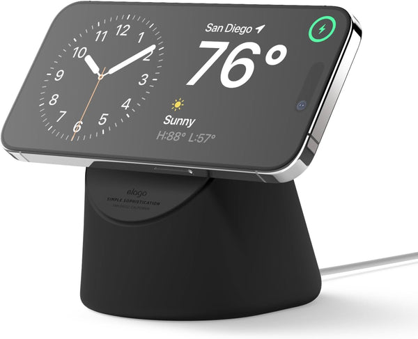 elago MS1 Charging Stand - Premium Silicone Stand Compatible with MagSafe Charger for iPhone 16/15/14/13/12 Series