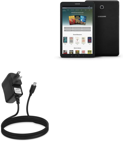 BoxWave Wall Charger Compatible with Samsung Galaxy Tab E Nook - Direct Plug (5W)