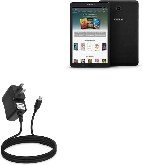 BoxWave Wall Charger Compatible with Samsung Galaxy Tab E Nook - Direct Plug (5W)