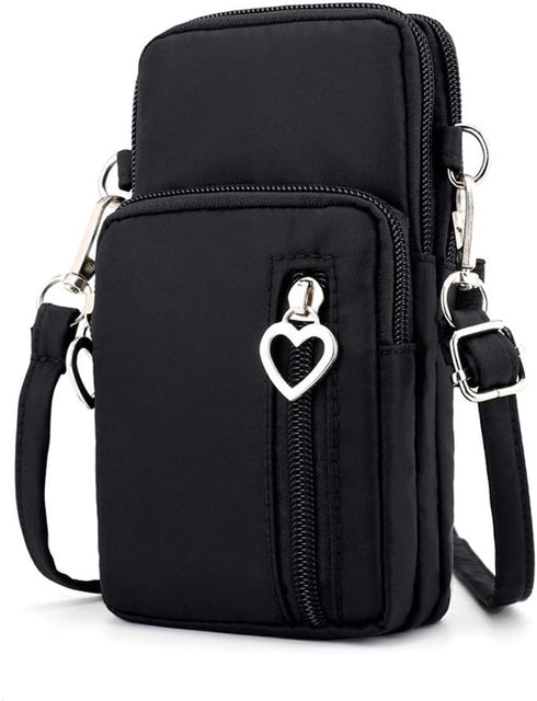 Women's Crossbody Phone Bag Purse Pouch Wristlet Wallet Case with Card Zip Pocket