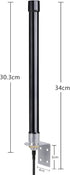 BINGFU 4g LTE Long Range Cellular Trail Camera Antenna Wall Mount - Compatible with Spypoint Link Micro Flex Covert