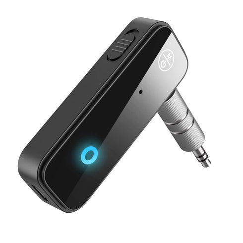 JXTZ (Upgraded) Bluetooth AUX Adapter for Car, Wireless Audio Receiver for Car Stereo/Home Stereo