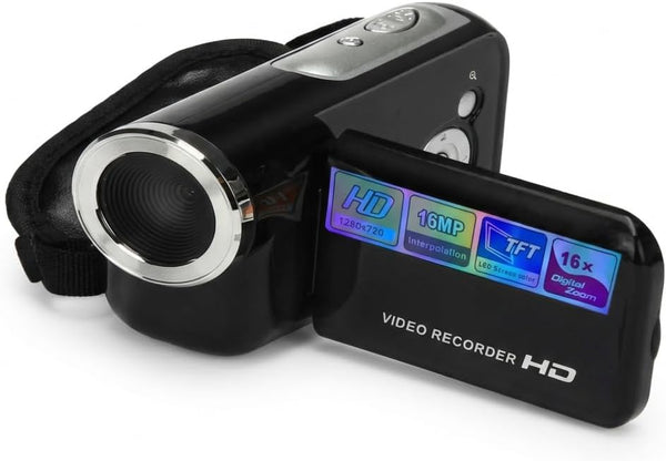 Myrbek Digital Camcorder, 16X Digital Zoom 1.8 Inch Colourful Display Screen, High Definition