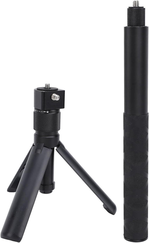 Serounder 47in 6.9in 1/4 X4 X3 X2 Invisible Selfie Stick, Time Tripod Camera Selfie Stick with Screw Extendable