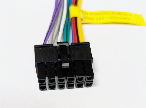 Generic TR-800 12-Pin Compatible with Jensen Mobile and Dual Electronics Wire Harness for Mobile Radio, Stereo Head