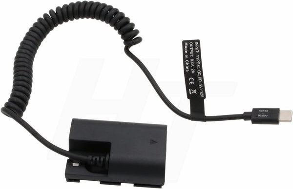 HangTon Power Bank PD QC USB Type C to LP-E6N Dummy Battery for