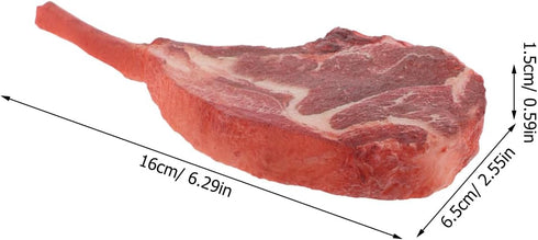 LOGOFUN Lifelike Artificial Steak Beef Model Fake Realistic Meat Photography Prop for Kitchen Display Restaurant