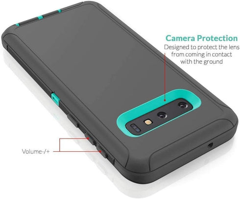 Galaxy S10 Defender Case, Protective Shockproof Hybrid Dual Layer Design Hard Cover