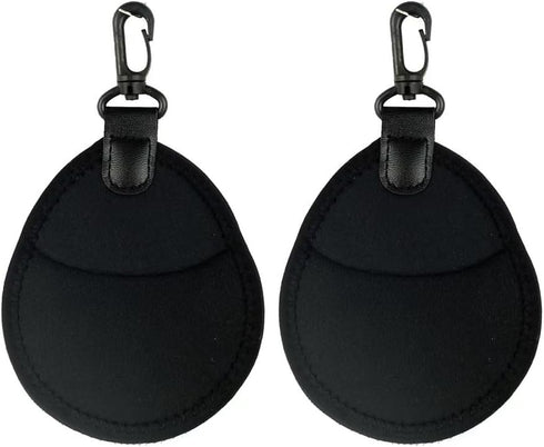 2 Pack Mini Lens Filter Pouch, Storage Bag Sleeve with Keychain Hook for CPL MC UV ND 25mm-72mm