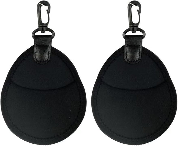 2 Pack Mini Lens Filter Pouch, Storage Bag Sleeve with Keychain Hook for CPL MC UV ND 25mm-72mm
