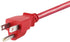 Monoprice 2ft Power Cord - NEMA 5-15P to IEC 60320 C13, 18AWG, 10A/1250W, 125V, 3-Prong, Red