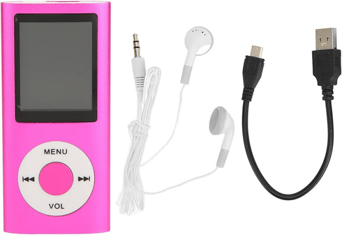Zunate MP4 MP3 1.8 Inch MP3 MP4 Player, Player with LCD Screen, Portable Digital Lossless Player, Kids Students