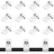 100 Pcs 3/8 Inch R-Type Clip Clamp, Nylon P-Type Mounting Clips, Wire Management with Stainless Steel Screws