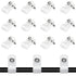 100 Pcs 3/8 Inch R-Type Clip Clamp, Nylon P-Type Mounting Clips, Wire Management with Stainless Steel Screws