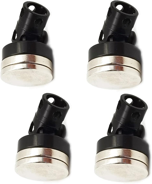 DEVMO 4PCS SCX10 4WD 1/10 RC Magnetic Body Post,Alloy Magnetic Stealth Invisible Body Shell Mount Column Compatible
