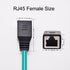 Eonvic Industrial M12 8Pin Male X Code to RJ45 Female, High Flex Cat6 Gigabit Extension Ethernet Cable