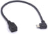 Mini USB Female to Micro USB Left Cable Cord - 90 Degree B Connector Adapter for MP3 Camera