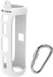 LTGEM Silicone Carrying Travel Case for JBL FLIP 5 Waterproof Portable Speaker with Extra Carabiner - White