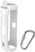LTGEM Silicone Carrying Travel Case for JBL FLIP 5 Waterproof Portable Speaker with Extra Carabiner - White