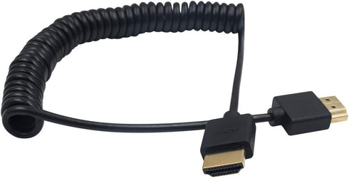 Duttek 4K Coiled HDMI Cable 6FT/1.8M, Male to Male Extender for 3D and 4K Ultra HD TV Stick