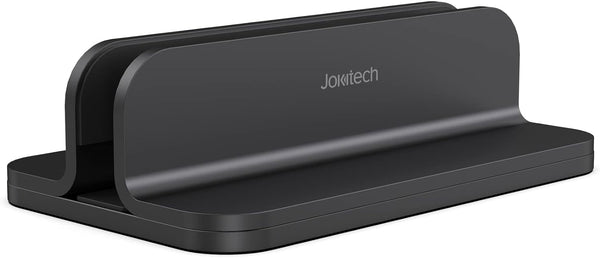 JOKItech Aluminum Laptop Vertical Stand Organizer, Sturdy Laptop Computer Holder Desktop Stand Compatible
