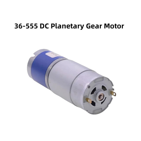 RNUDBLSK 12V24V 36-555 Model(60rpm,12V) DC Planetary Gear Motor High-Power Large All-Metal Gear Electric Robot Smart