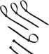 200 Pack Bulk KOOWIN Medium Nylon Plastic Cable Zip Ties, 8 inch Wire Wraps in Black