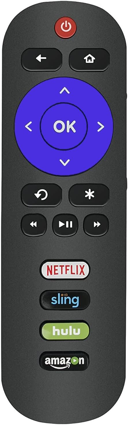 Remote Control for All TCL Roku TV with Netflix-Sling-Hulu-Amazon Buttons