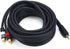 35 2 22AWG, Monoprice Audio Cable - Feet - Black | Premium Stereo Male to RCA Male Gold Plated