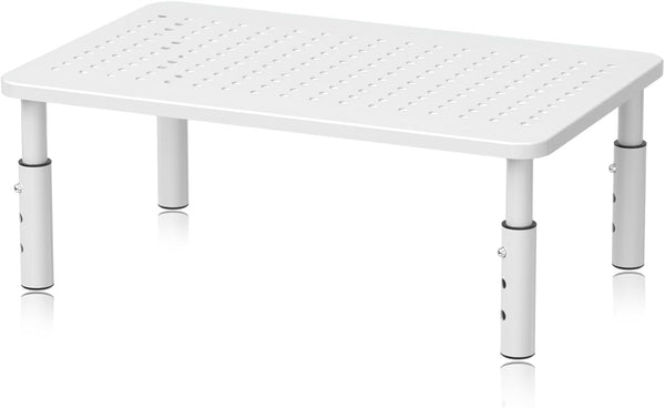 Bracwiser Monitor Stand Riser, Metal Computer Stand, 3 Height Adjustable Screen Riser