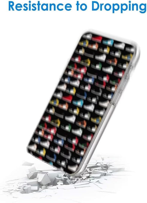 iPhone 13 The God of Basketball Sneaker Aesthetic Color Shoes Silicone Shockproof Protective Phone Cover