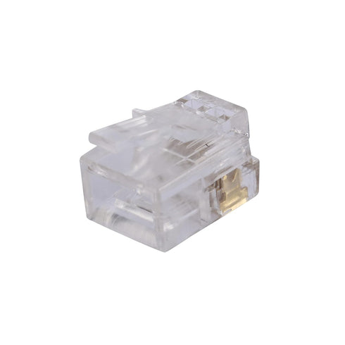 25 Pack RJ11 Plug - 6P4C Phone Modular Telephone Cord Connector Adapter Crimp