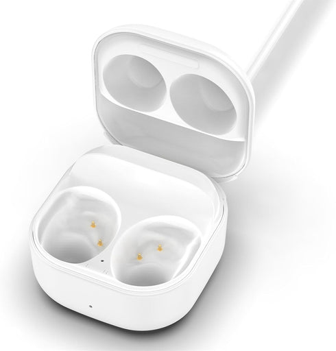 Charging Case Compatible with Samsung Galaxy Buds FE SM-R400 Wireless Charger Case Box Cradle Replacement Compatible with Galaxy Buds FE Wireless Bluetooth Earbuds Charger with USB-C Cable(White)