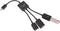 ljhnba 3in1 2 3 USB to OTG Port HUB Cable Splitter Micro-USB Type-C Adapter Converter for Tablet Computer Keyboard