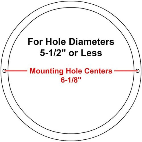 Reliable Hardware Company RH-4002-6.5-2-A White Surface Mount 6-1/2" Speaker Covers, Sold in Pairs