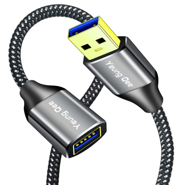Yeung Qee USB 3.0 Extension Cable 1.5 ft,5Gbps High Speed USB 3.0 Type A