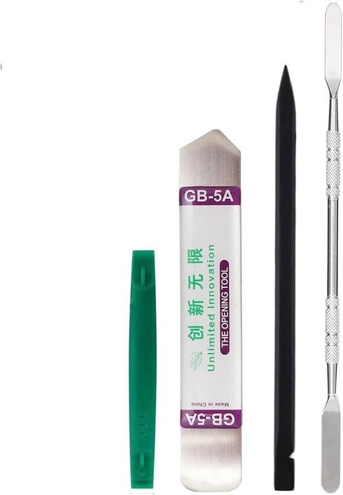 Zohino Set of 4 Professional Spudger Repair Tool Kit Double-Sided Metal Spudger Flat
